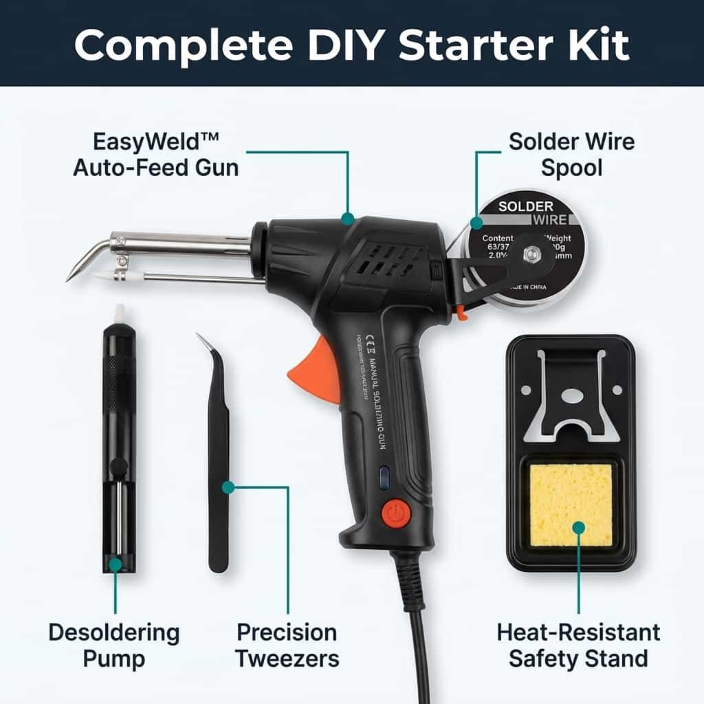 Electric Welding &amp; Cutting Tool | Ceramic Heating Core Reaches Peak Heat in 20 Seconds | Lightweight Design for DIY Repairs