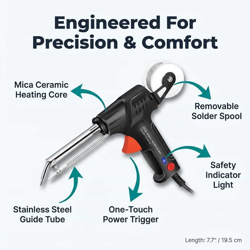 Electric Welding &amp; Cutting Tool | Ceramic Heating Core Reaches Peak Heat in 20 Seconds | Lightweight Design for DIY Repairs