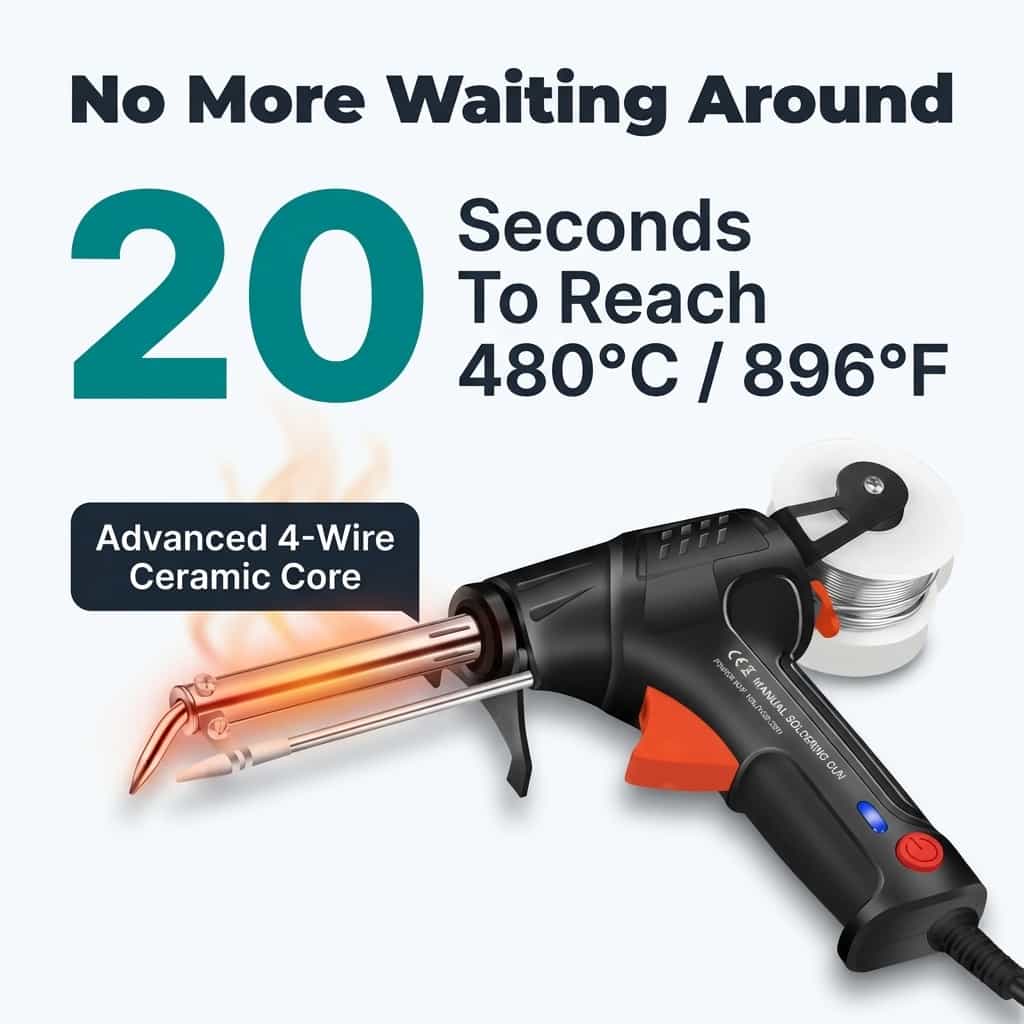 Electric Welding &amp; Cutting Tool | Ceramic Heating Core Reaches Peak Heat in 20 Seconds | Lightweight Design for DIY Repairs