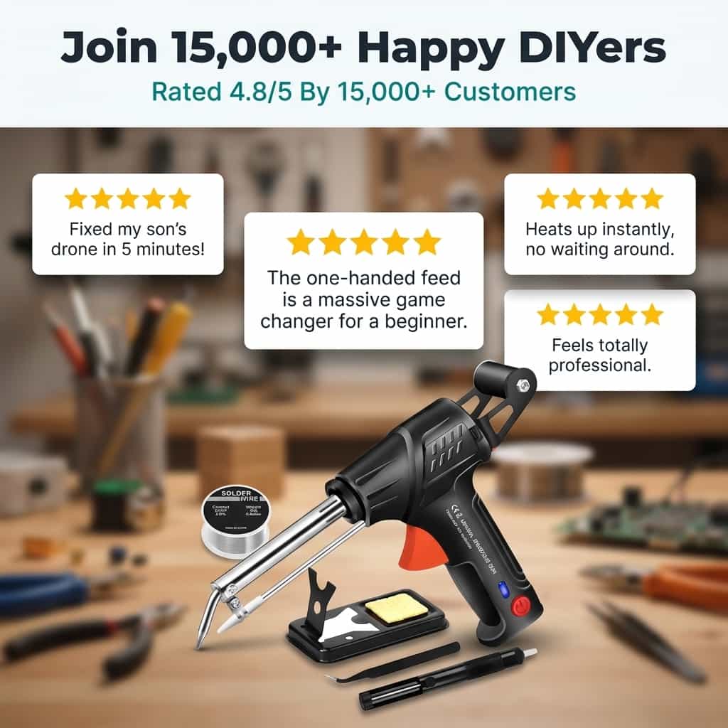 Electric Welding &amp; Cutting Tool | Ceramic Heating Core Reaches Peak Heat in 20 Seconds | Lightweight Design for DIY Repairs