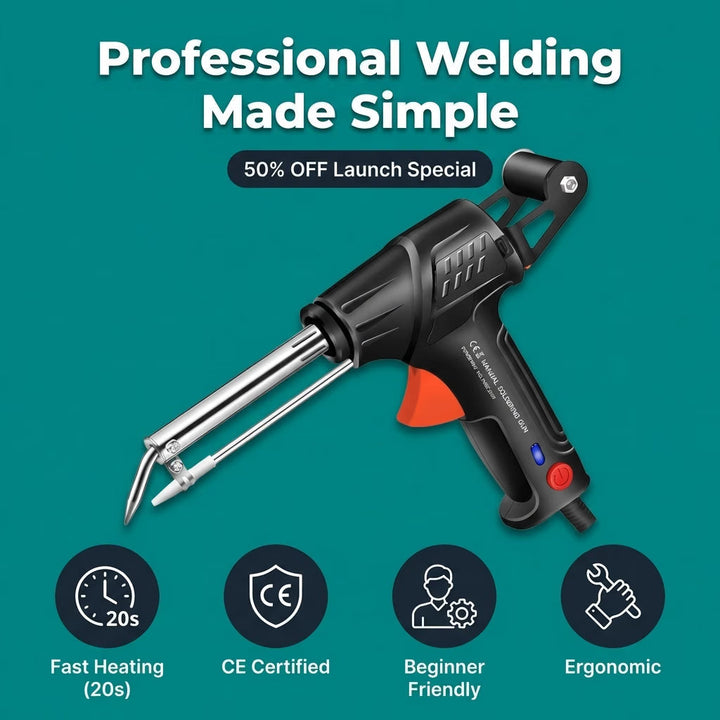 Electric Welding &amp; Cutting Tool | Ceramic Heating Core Reaches Peak Heat in 20 Seconds | Lightweight Design for DIY Repairs