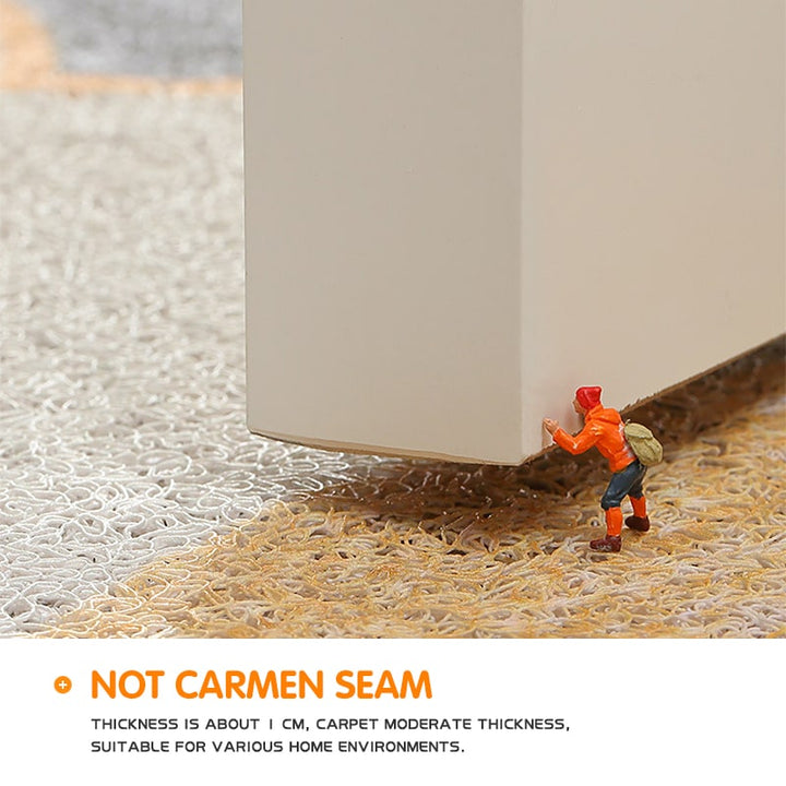 Entryway Doormat PVC Coil | Textured Scraper Surface with Scalloped Edges | Traps Dirt and Moisture Indoors and Out