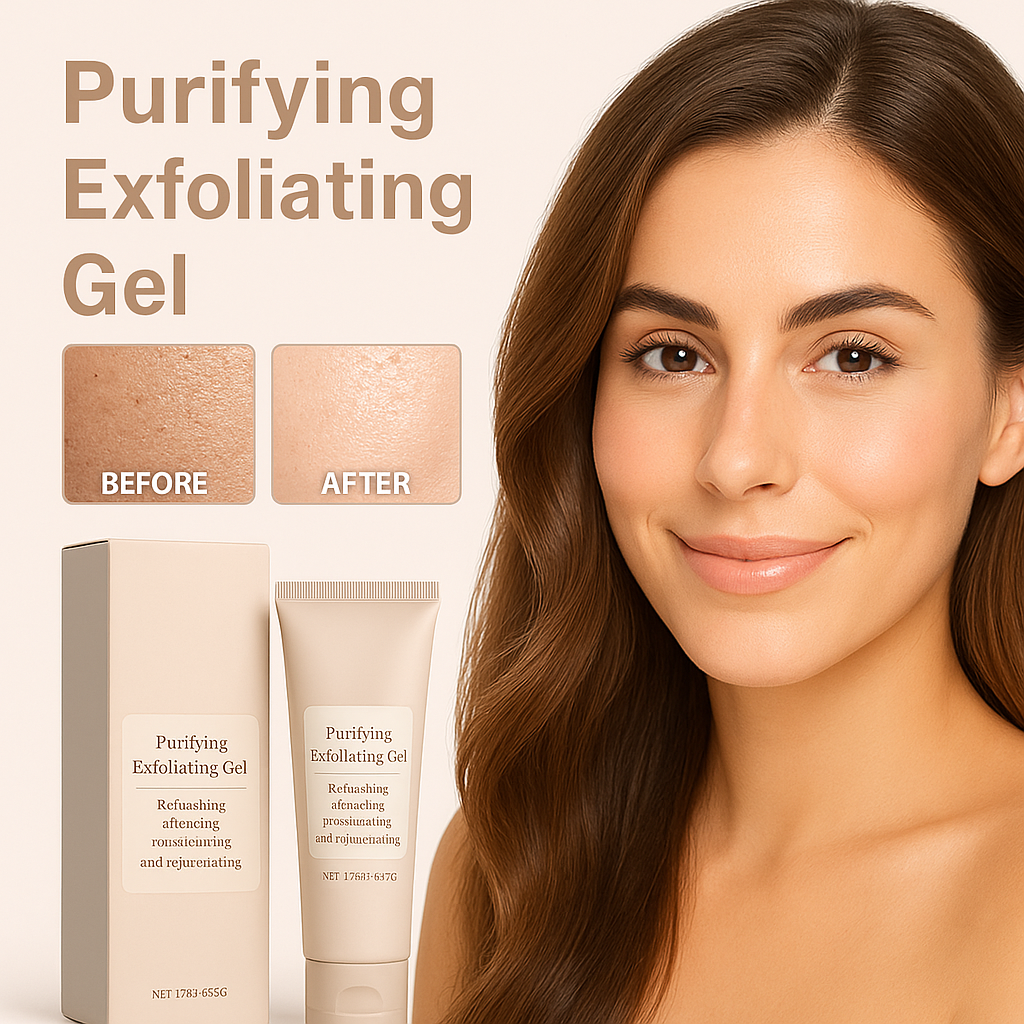 Exfoliating Gel for Women | Vitamin C, Sodium Hyaluronate &amp; Cherry Blossom | Smooths Rough Skin, Fades Dark Patches in 1 Minute