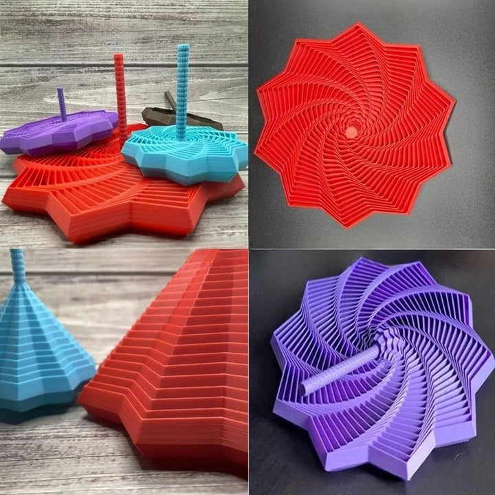 Expand and Spin Spiral Fidget Toy Stress Relief Desk Toy