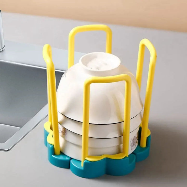 Expandable Dish Drying Rack, PP Plastic | Adjustable Width with Drainable Bottom | Space-Saving Kitchen Storage Solution