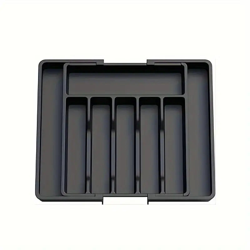 Expandable Kitchen Organizer Drawer Tray with Multiple Compartments