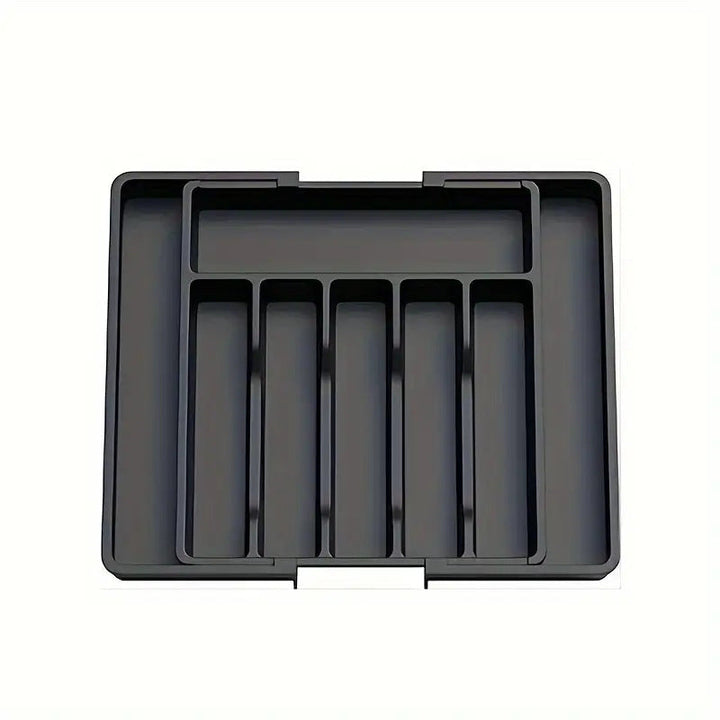 Expandable Kitchen Organizer Drawer Tray with Multiple Compartments