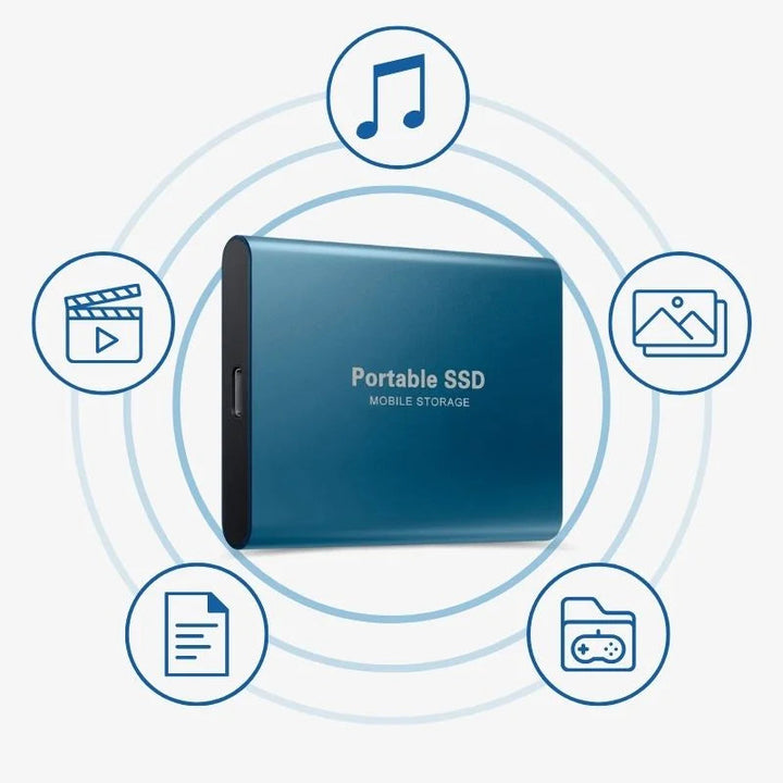 External SSD Hard Drive USB | Portable Aluminium Storage