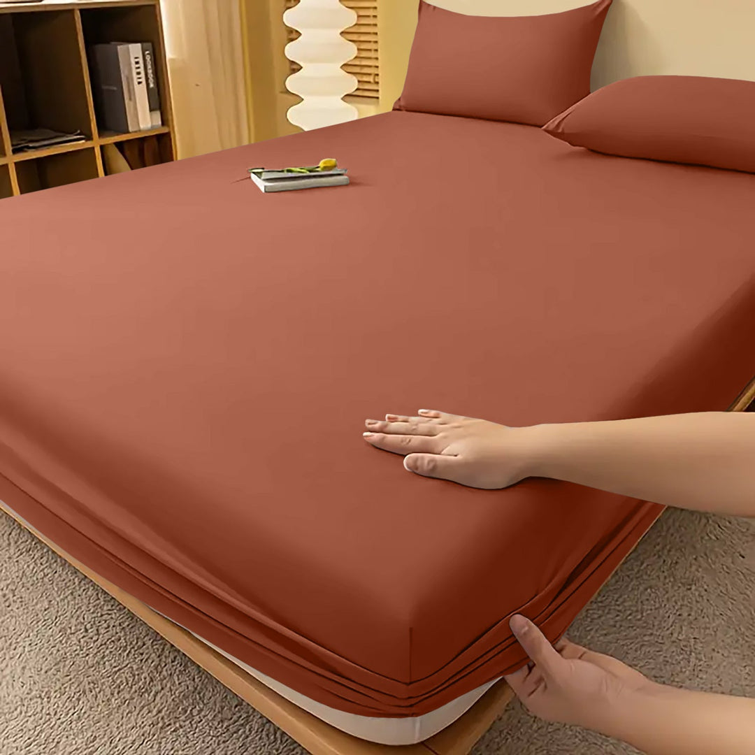 Extra Deep Fitted Bed Sheet | Single, Double, King, Super King, 12 Colours | Wrinkle-Resistant All-Season Fit