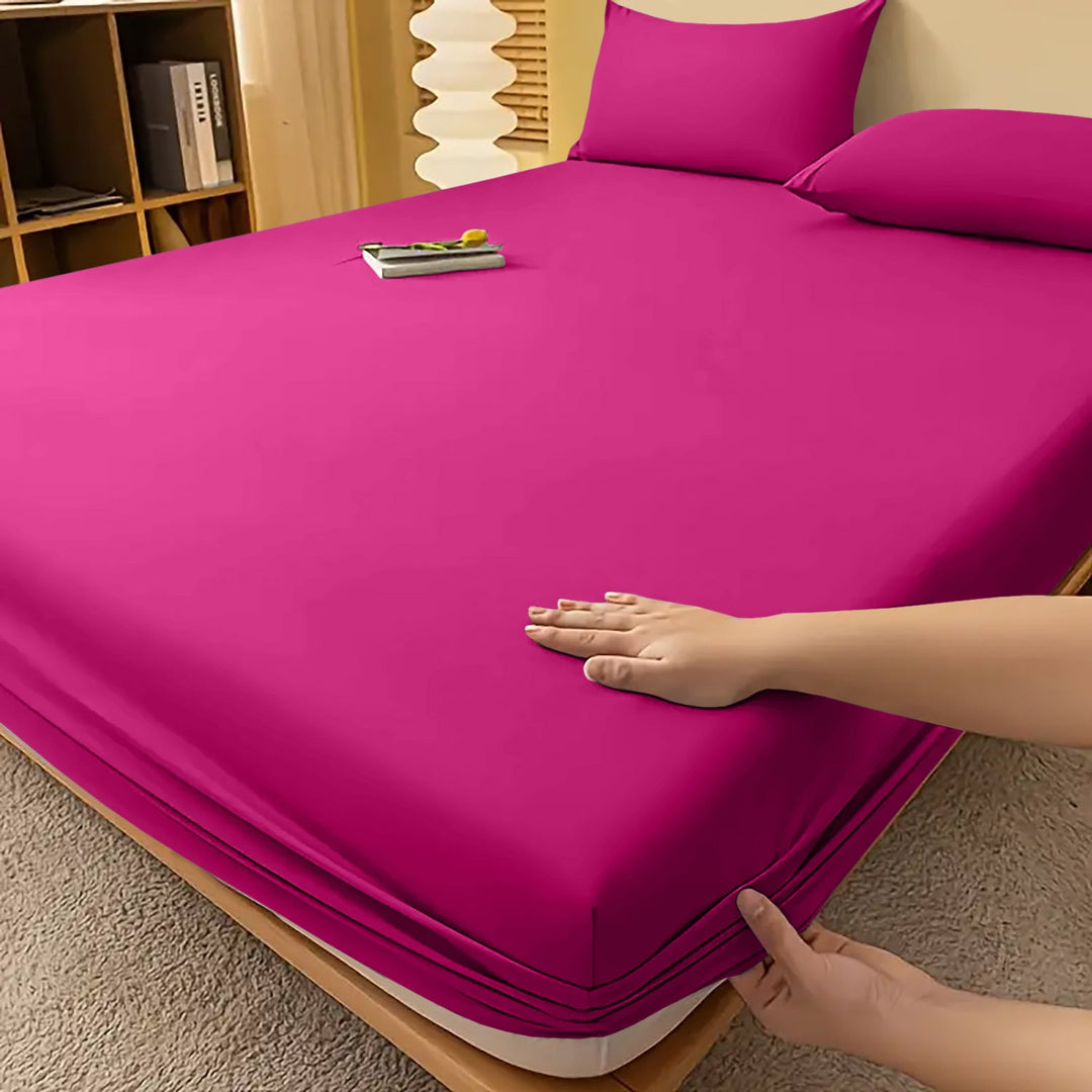 Extra Deep Fitted Bed Sheet | Single, Double, King, Super King, 12 Colours | Wrinkle-Resistant All-Season Fit
