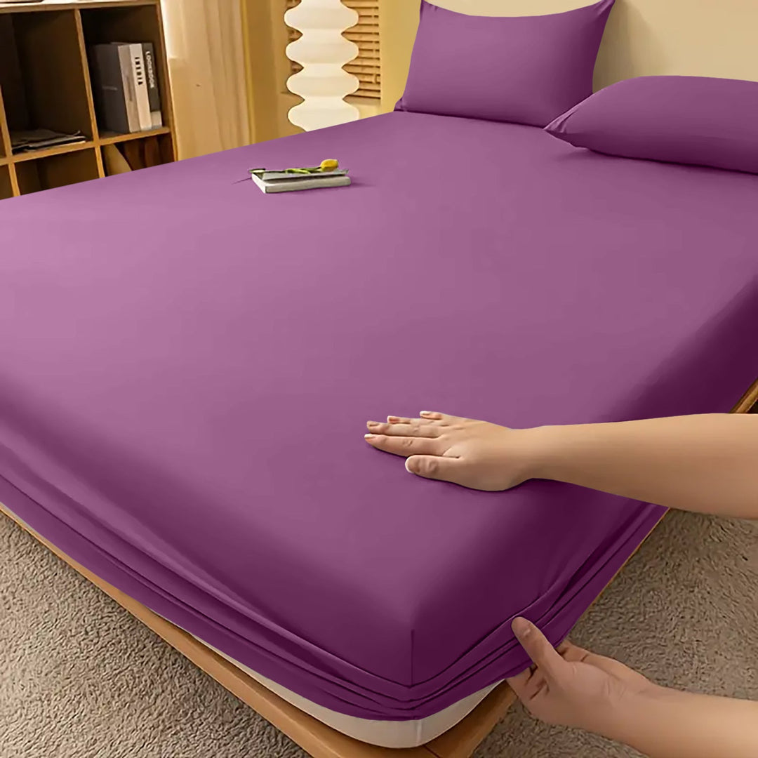 Extra Deep Fitted Bed Sheet | Single, Double, King, Super King, 12 Colours | Wrinkle-Resistant All-Season Fit