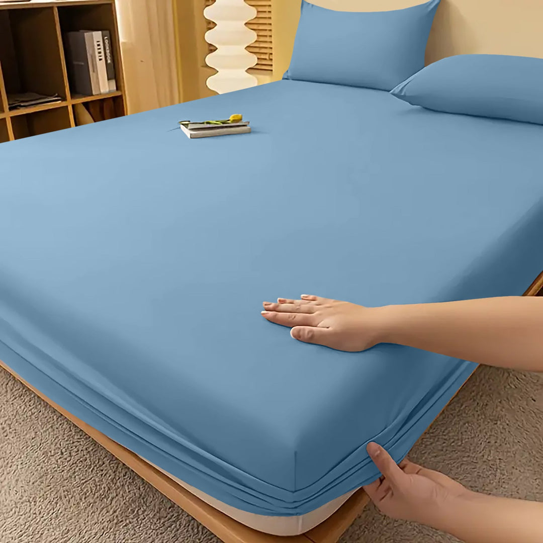Extra Deep Fitted Bed Sheet | Single, Double, King, Super King, 12 Colours | Wrinkle-Resistant All-Season Fit