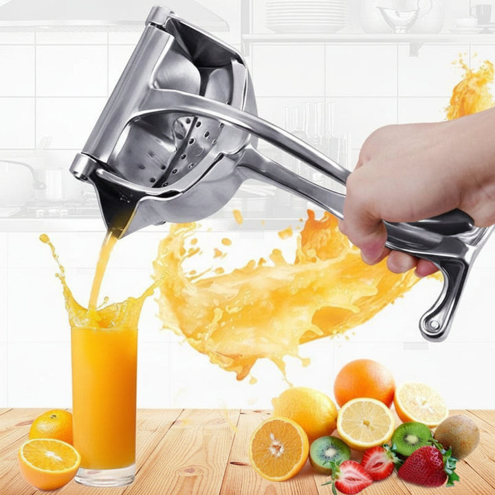 Manual Citrus Juicer Stainless Steel | Hand Press Design | Fast Fresh Lemon, Lime &amp; Orange Juice Extraction at Home 2
