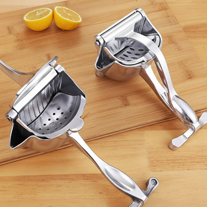 Manual Citrus Juicer Stainless Steel | Hand Press Design | Fast Fresh Lemon, Lime &amp; Orange Juice Extraction at Home 1