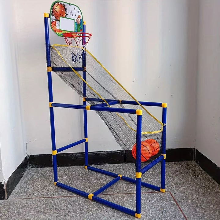 Family Basketball Game Set Arcade Kids Indoor Outdoor with Ball Pump