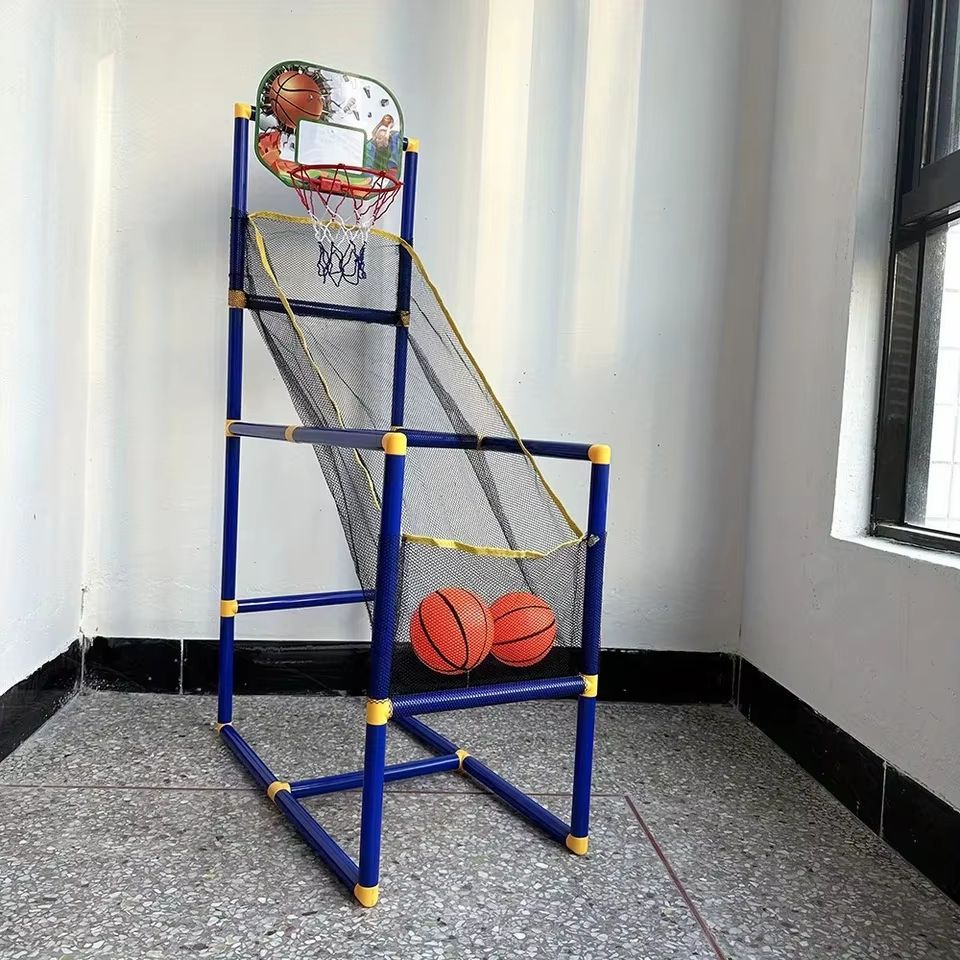 Family Basketball Game Set Arcade Kids Indoor Outdoor with Ball Pump