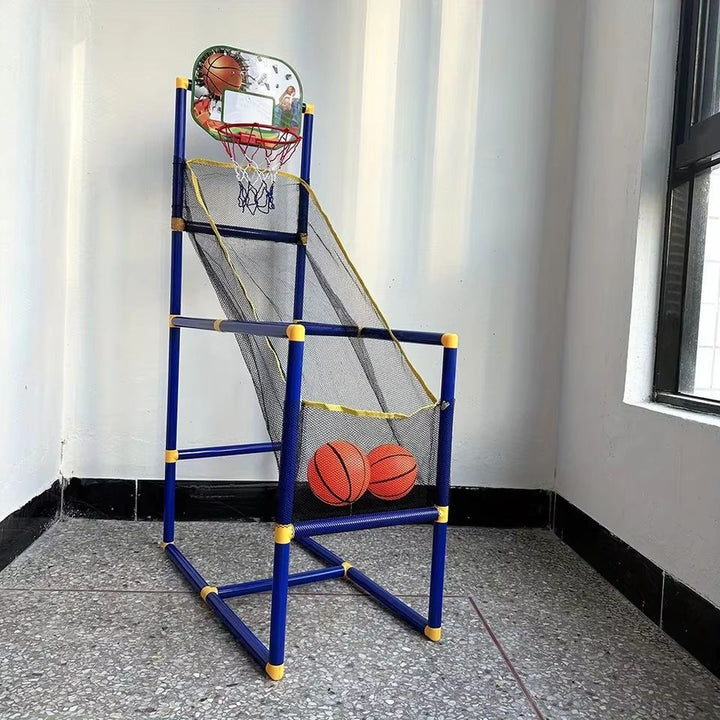 Family Basketball Game Set Arcade Kids Indoor Outdoor with Ball Pump