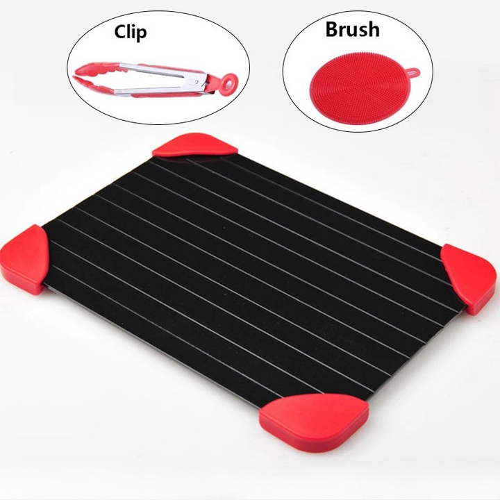 Fast Defrosting Tray | Ribbed Thawing Plate