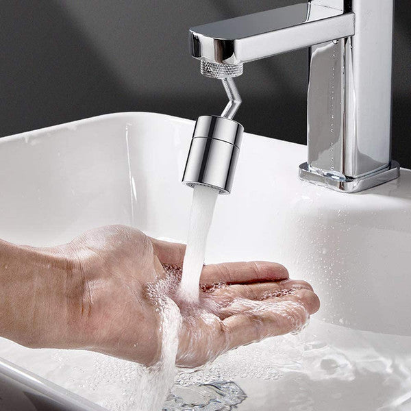 Faucet Aerator Adapter Copper & ABS | Dual-Mode Rotating Spray Head | 4-Layer Filter, Anti-Splash & Rust-Resistant
