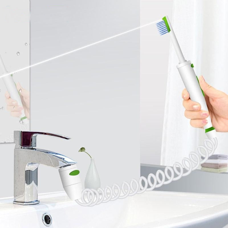 Faucet Water Flosser | 2 or 6 Nozzle Set | No Power Needed, Plug-In Toothbrush &amp; Oral Irrigator for Teeth and Gums