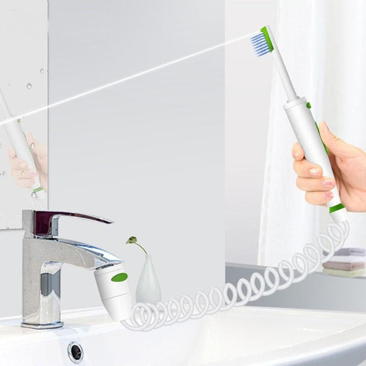 Faucet Water Flosser | 2 or 6 Nozzle Set | No Power Needed, Plug-In Toothbrush &amp; Oral Irrigator for Teeth and Gums