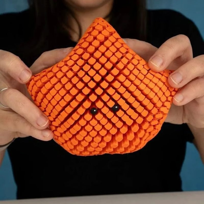 Fidget Toy 3D Printed Poseable Starfish with Quiet Click-Free Joints