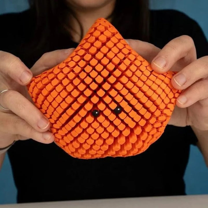 Fidget Toy 3D Printed Poseable Starfish with Quiet Click-Free Joints