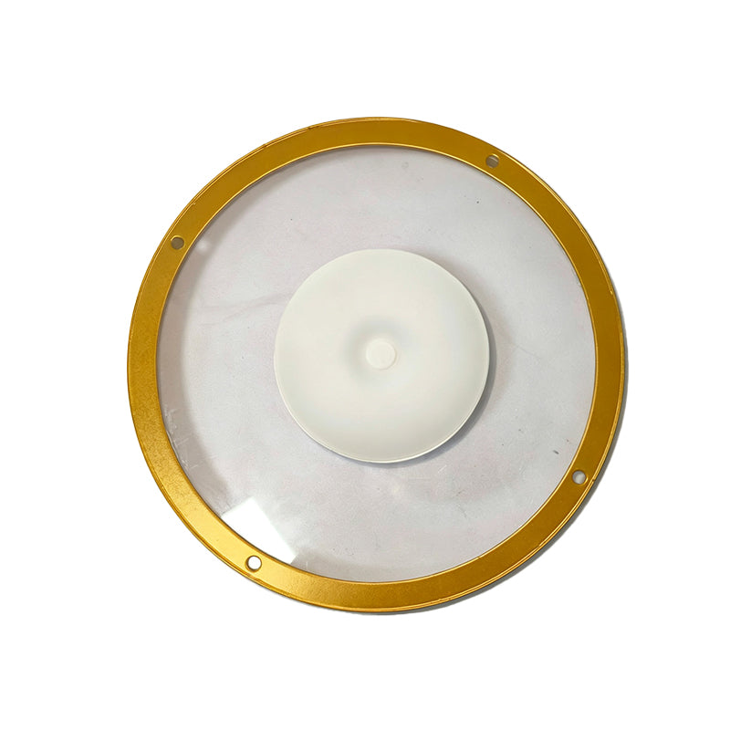 Floating Wall Shelf Rechargeable LED Circular Plant Display with Ambient Glow