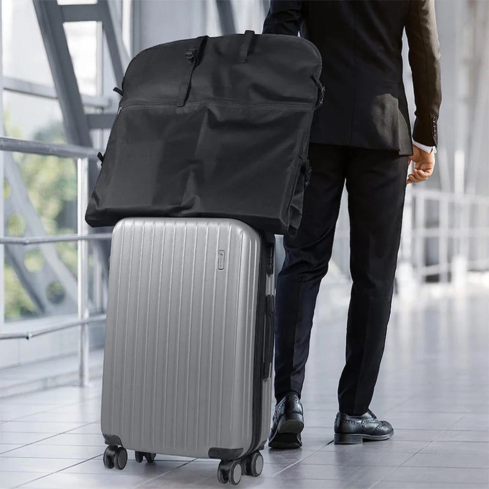 Foldable Garment Bag | Oxford Travel Suit Carrier 127 x 61cm with Pockets