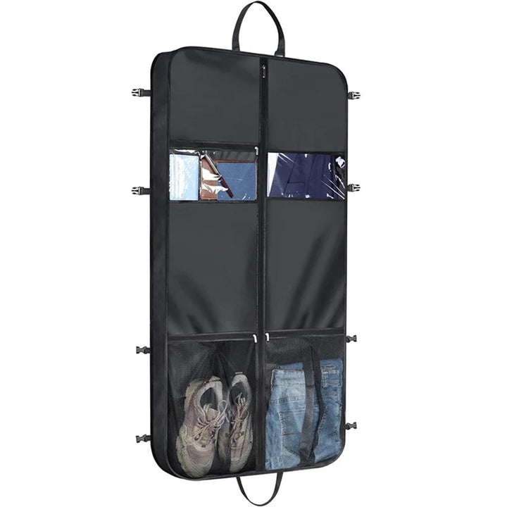 Foldable Garment Bag | Oxford Travel Suit Carrier 127 x 61cm with Pockets