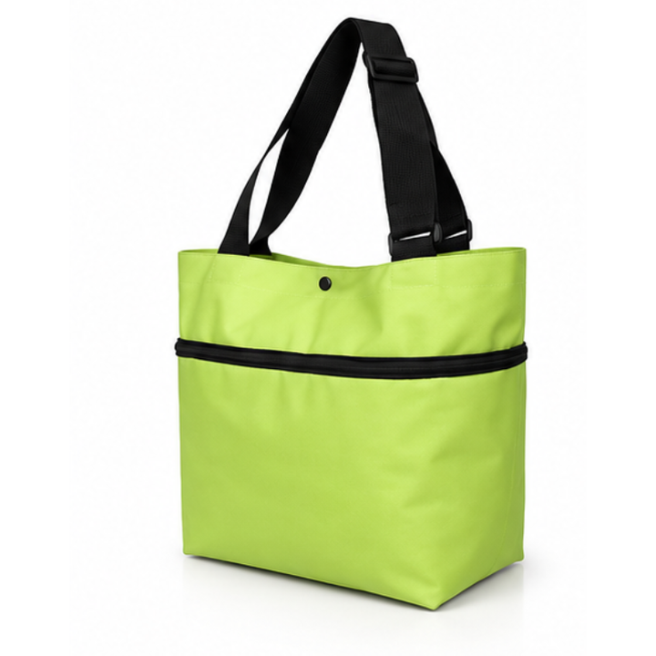 Foldable Shopping Trolley Expandable with Water-Resistant Fabric