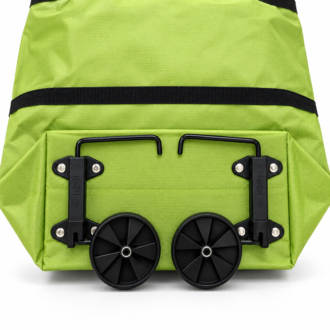 Foldable Shopping Trolley Expandable with Water-Resistant Fabric