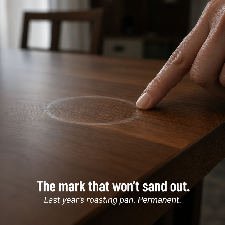 Folding Tree Trivet, Walnut or Beech Hardwood, Opens to 28 cm | Sculptural Design | Shields Tables from Heat Marks