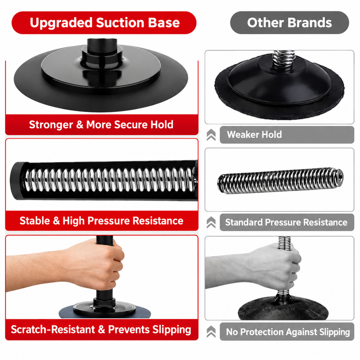 Freestanding Punch Ball | Suction Cup Base with Spring Rebound | No-Tools Setup for Stress Relief and Boxing Practice