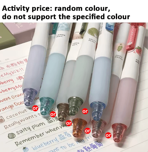 Fruit Scented Gel Pens 0.5mm Tip | 3D Fruit Design Gel Set | Smooth Writing for School, Journaling and Scrapbooking