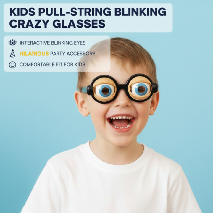 Fun Glasses Jaw-Controlled Lightweight with Blinking Eye Animation