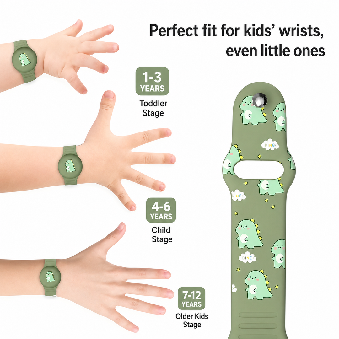 GPS Kids Wristband | Adjustable Silicone Tracker Holder
