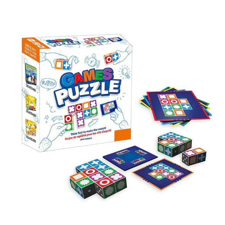 Games Puzzle | Pattern Matching Cubes With Challenge Cards