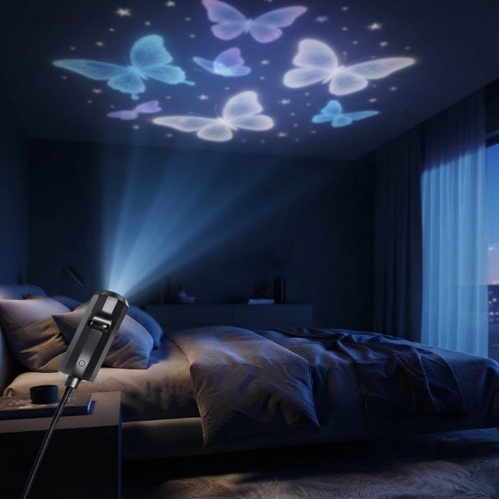 LED Star Projector Light 10 Lenses USB Powered Galaxy 4