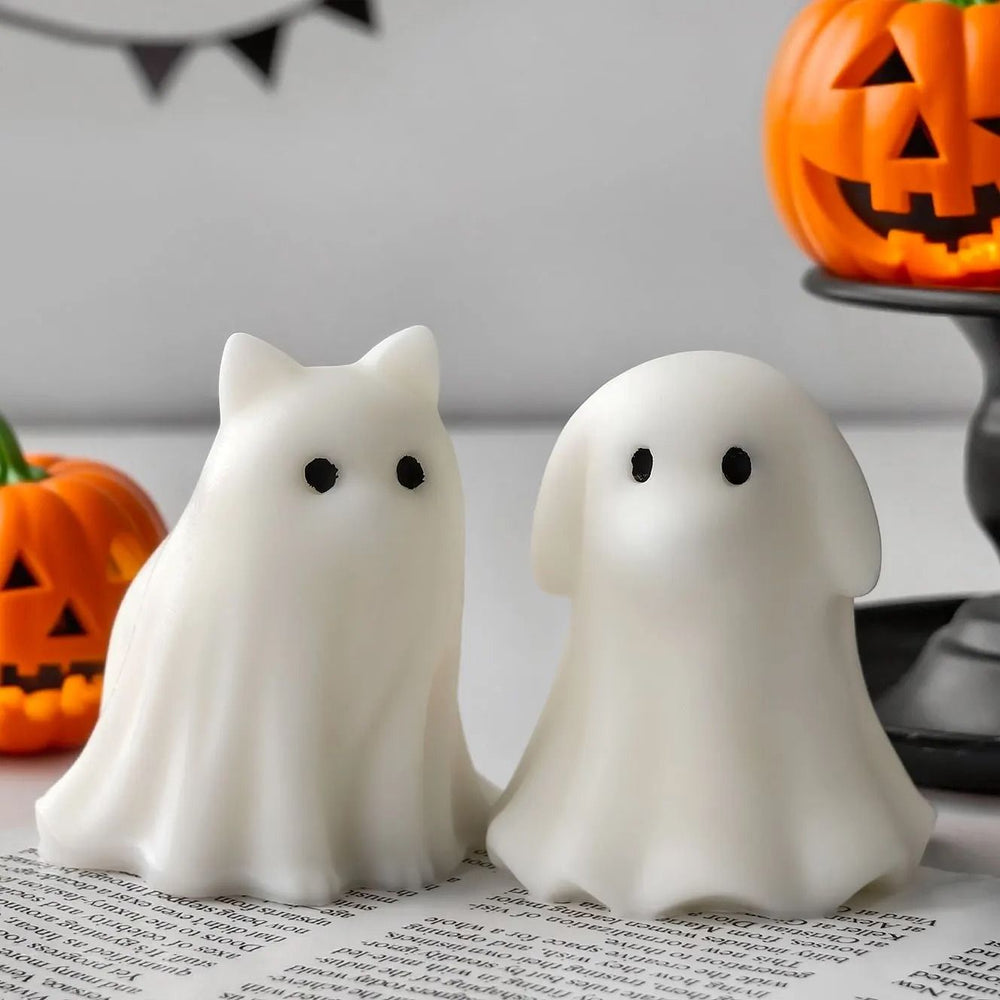 Ghost Candle Silicone Mould Halloween | Reusable Flexible Design | Heat Resistant for Wax, Resin, Soap and Clay Crafts