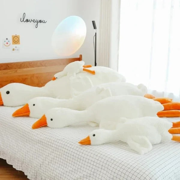 Giant Goose Plush Pillow | Reinforced Stitching, PP Cotton Filling | Body Pillow, Sofa Cushion, Sleeping Partner