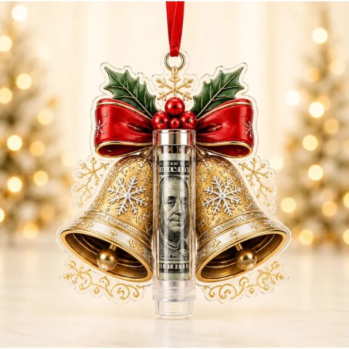 Gift Box Ornament Hanging Christmas Tree Festive with Hidden Compartment