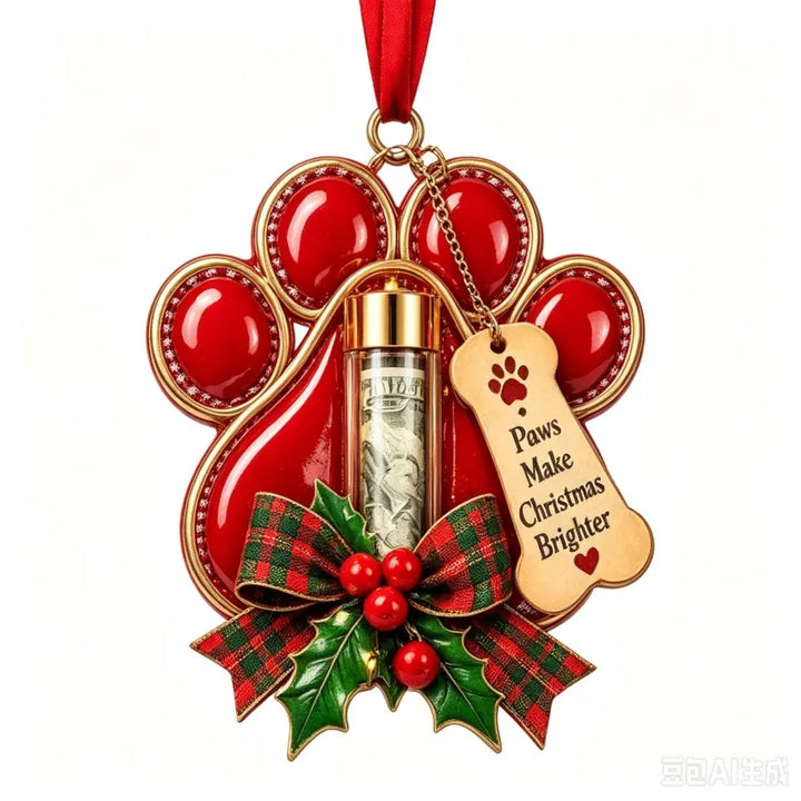 Gift Box Ornament Hanging Christmas Tree Festive with Hidden Compartment