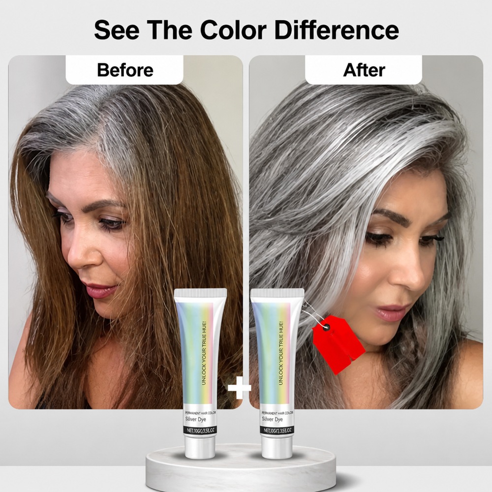 Grey-Blending Silver Hair Colour | Ammonia-Free with Aloe Vera, Comfrey & Citrus | Builds Brighter Silver With Every Use