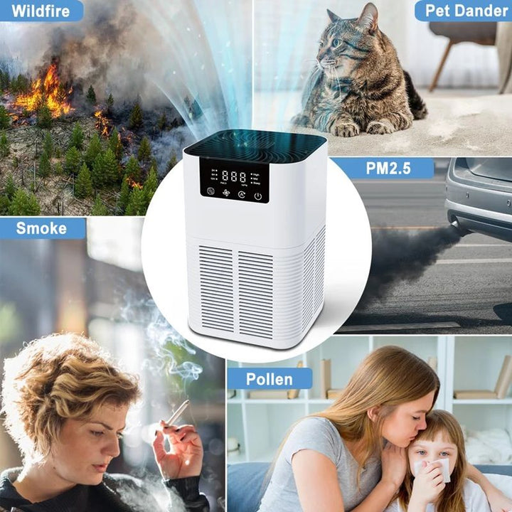 HEPA Air Purifier with Aromatherapy | Negative Ion Technology &amp; HEPA Filtration | Odour &amp; Smoke Eliminator for Home