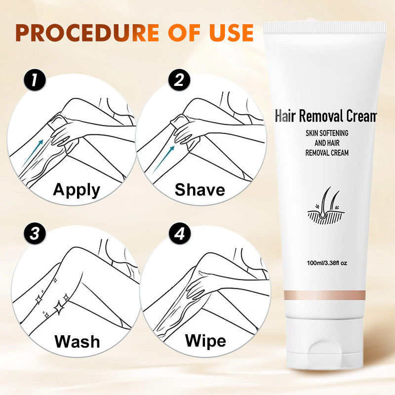 Hair Removal Cream for Women | 100 ml, Sensitive Skin Formula | Smooth, Irritation-Free Results in Minutes, No Shaving