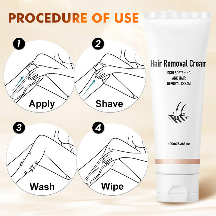 Hair Removal Cream for Women | 100 ml, Sensitive Skin Formula | Smooth, Irritation-Free Results in Minutes, No Shaving