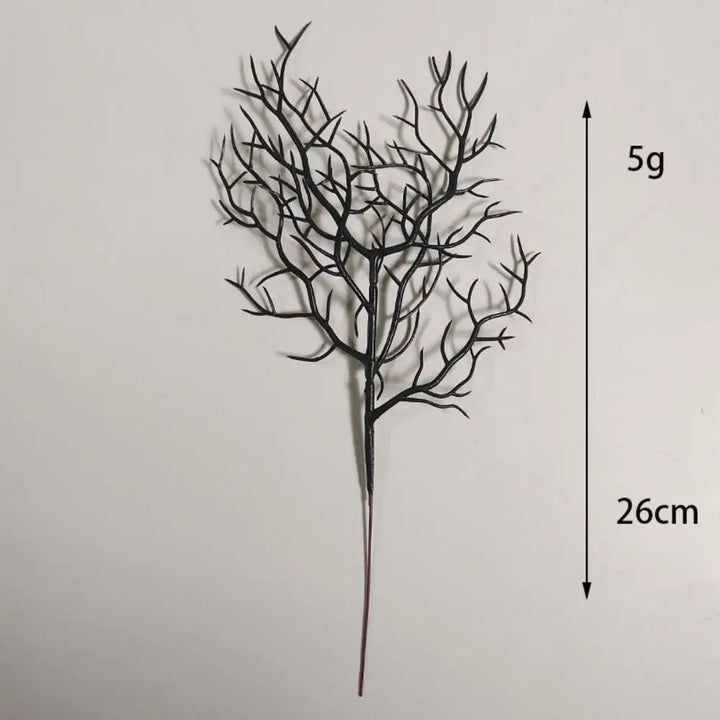 Halloween Black Branches Gothic Decor | 5-Piece Set for Vases and Centerpieces | Reusable Plastic Twig Branches for Table Displays