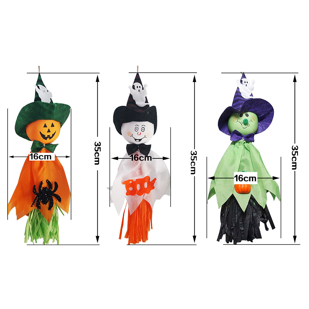 Halloween Ghost Doll Pendant | Hanging Decoration for Haunted House, Parties &amp; Classrooms | Lightweight Spooky Props