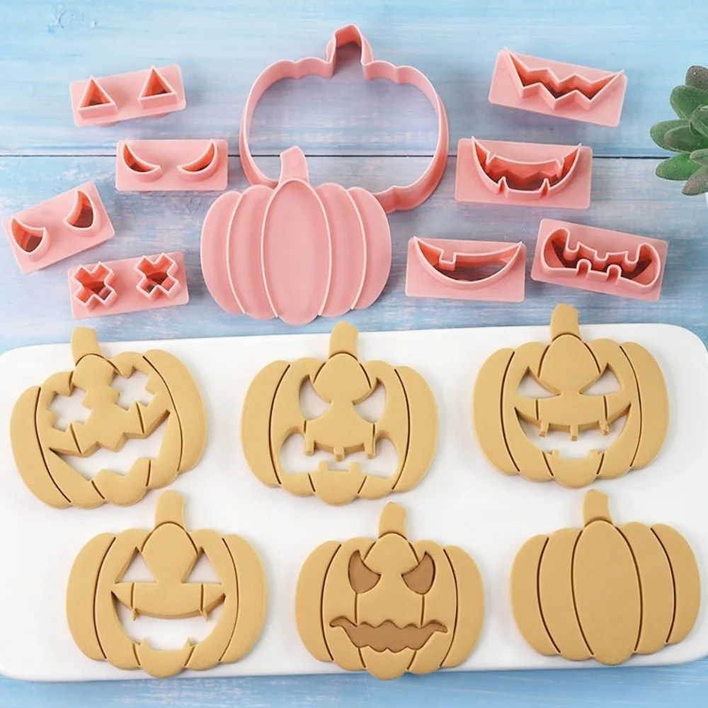Halloween Mini Cookie Cutter Set | Pumpkin, Skull &amp; Ghost Shapes | Stainless Steel Fondant &amp; Icing Decoration Cutters